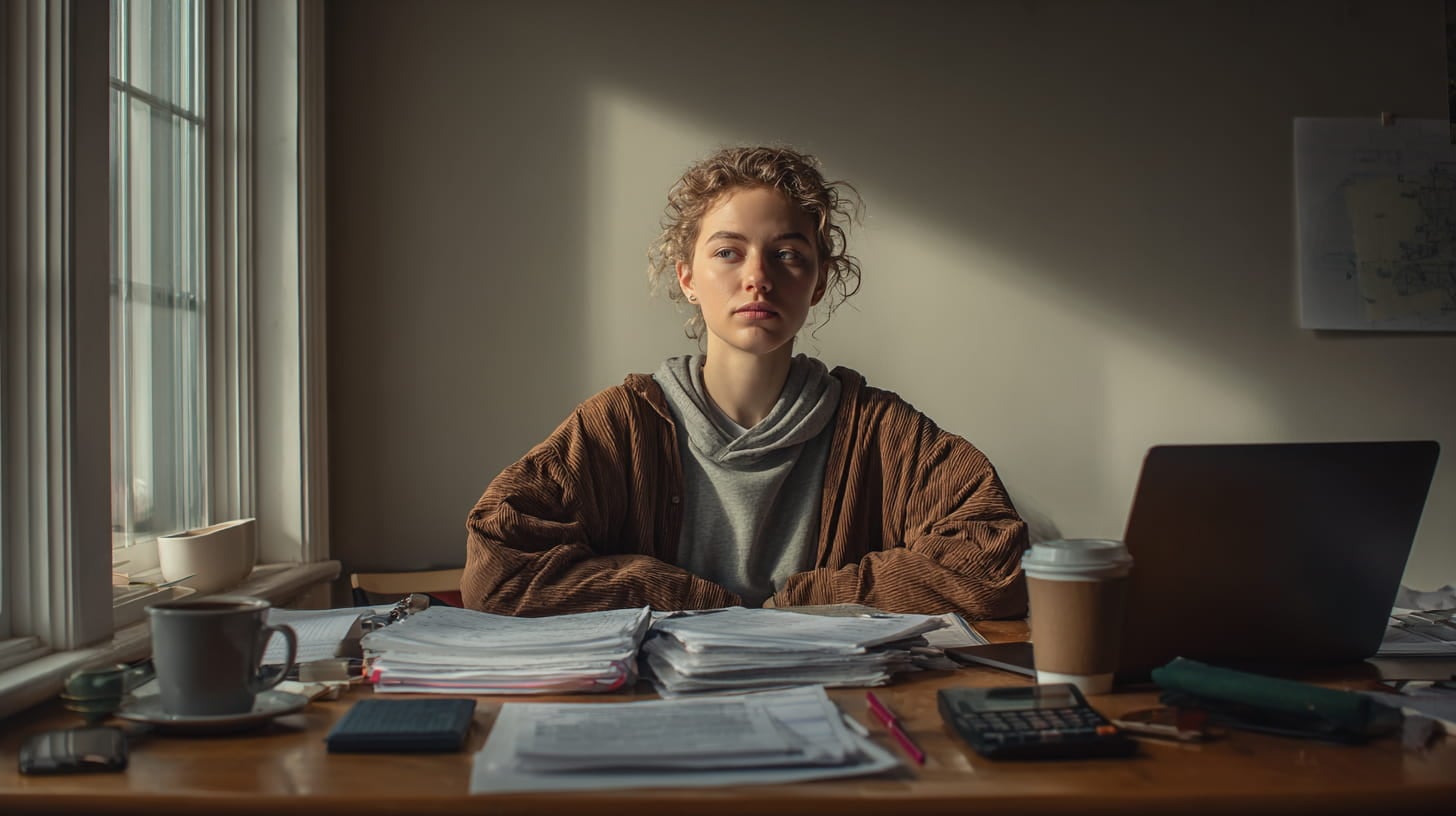 Student bereidt documenten voor kamerzoektocht