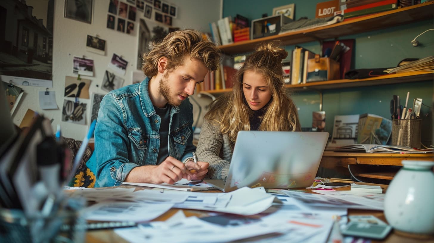 Een stel jonge huurders doet onderzoek naar de servicekosten die zij moeten betalen.