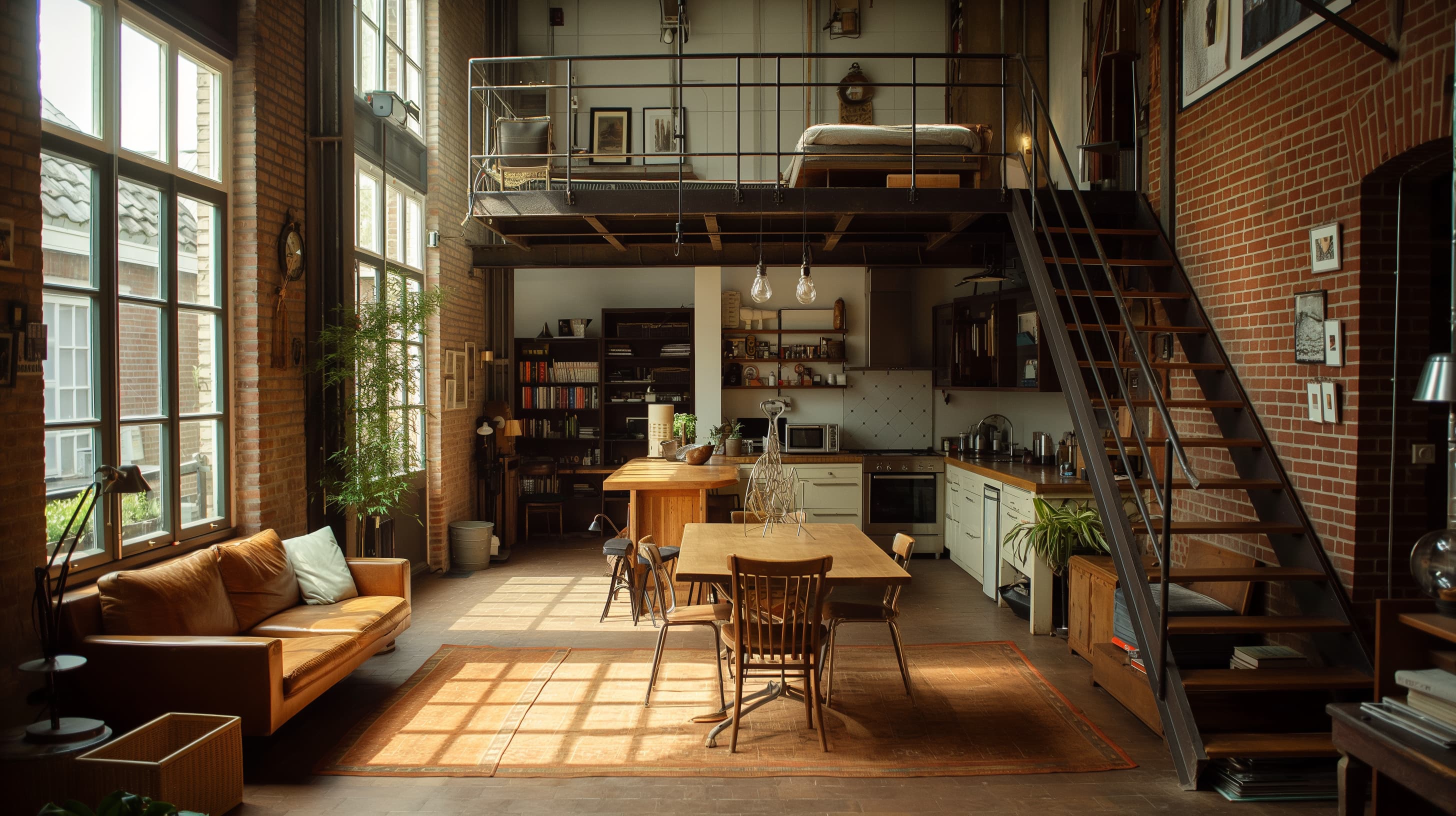 Een gemeubileerde loft Een gemeubileerde loft