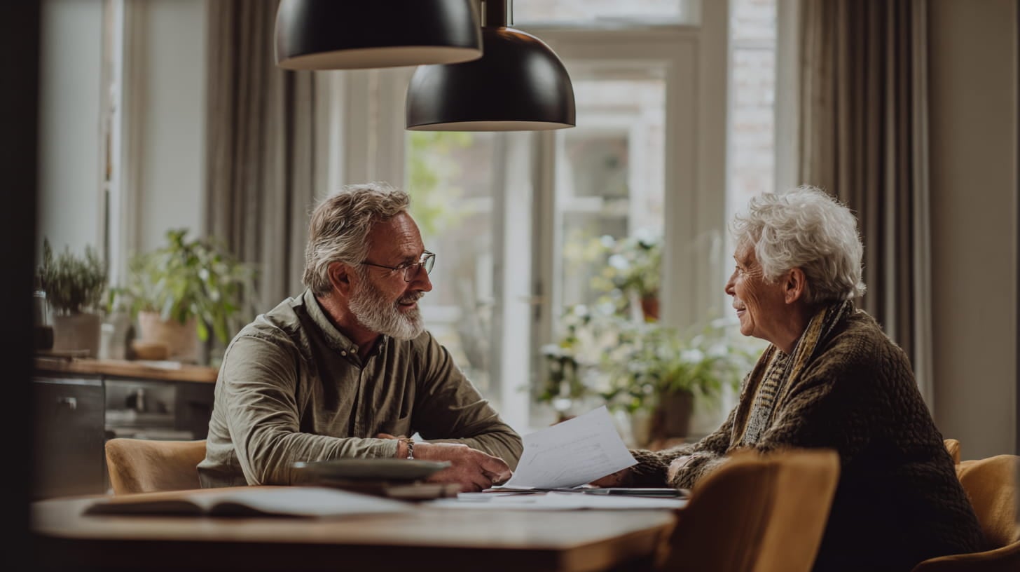 Huurder en verhuurder bespreken onderhoudsafspraken aan tafel in een huurwoning