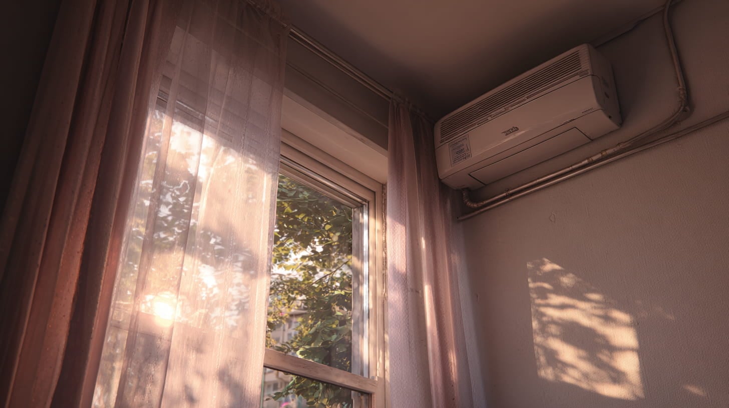 Een vaste airco in een huurwoning.