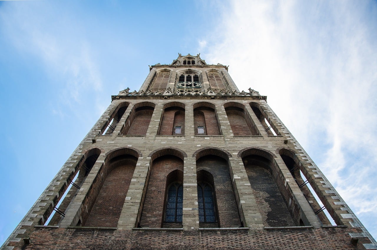De iconische Domtoren in Utrecht. De iconische Domtoren in Utrecht.
