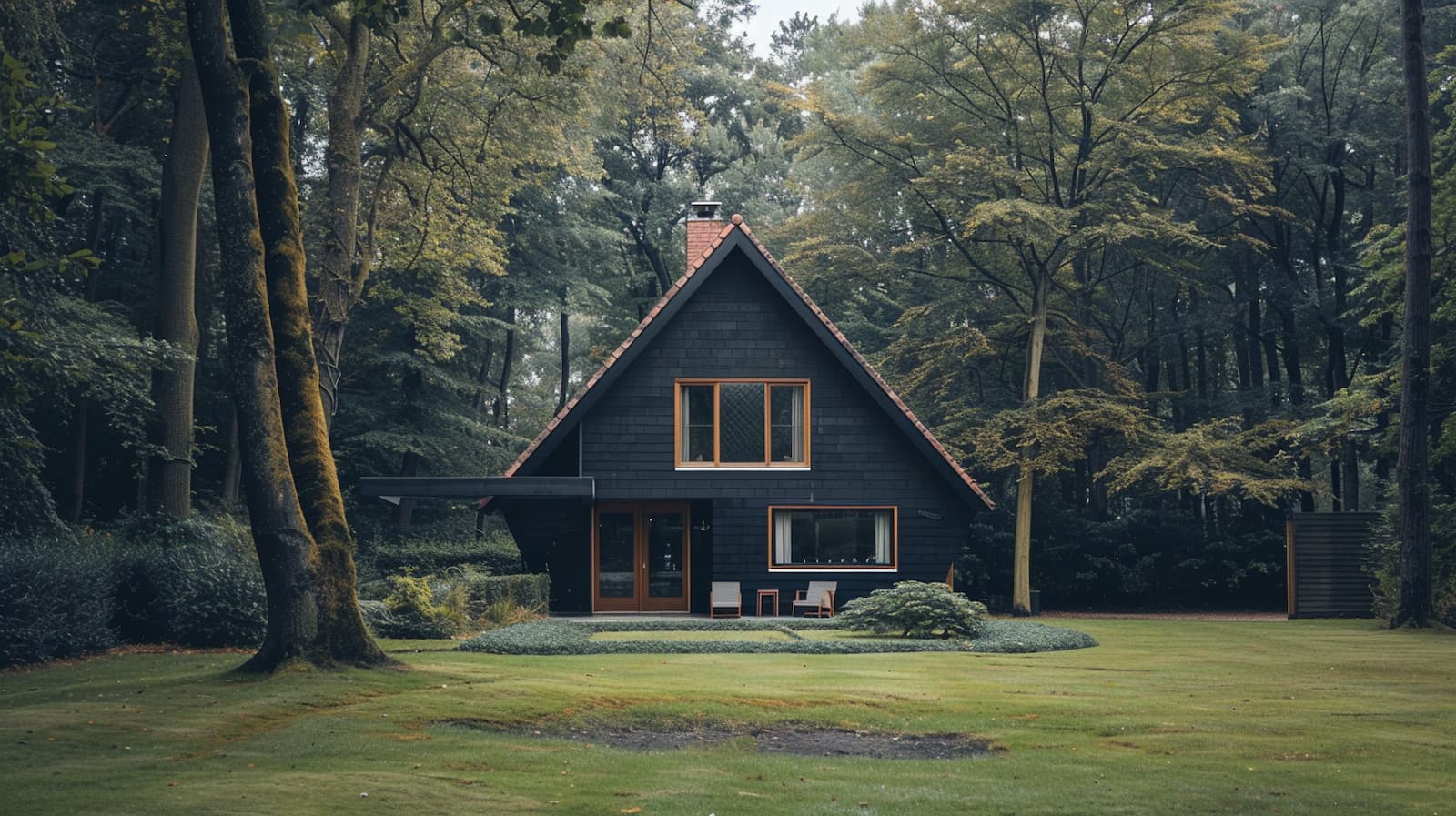 Een schuurwoning in het bos Een schuurwoning in het bos